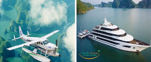 Halong bay by helicopter Halong bay by helicopter