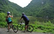 Biking in island