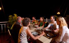 Great dinner on sundeck