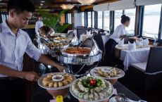 Buffet brunch with great food