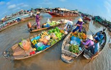 Mekong delta tour: Floating village