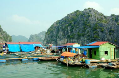 Cap La floating fishing village area