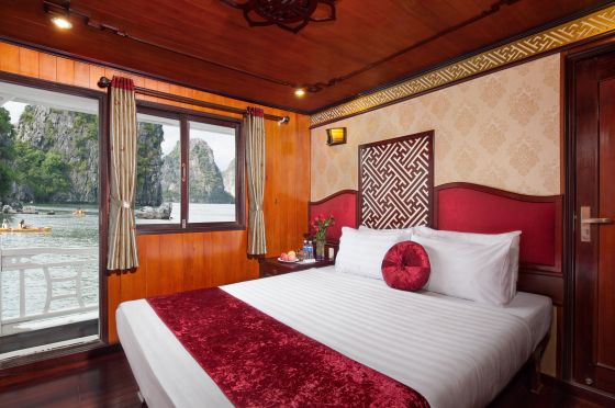 Double bed on 2nd floor